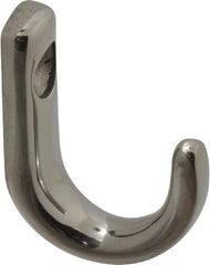 Sugatsune - 23/64" Wide x 1-1/8" High x 5/32" Thick, Wall Hook - 7/8" Projection, Polished - Industrial Tool & Supply