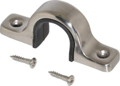 Sugatsune - 9/32" Handle Diam, Polished Stainless Steel, Rubber Drawer Pull - 1-7/64" Projection, 2-1/8" Center to Center - Industrial Tool & Supply