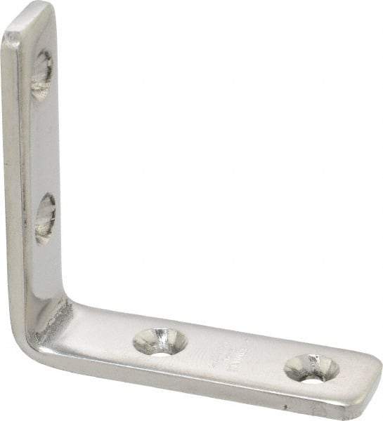 Sugatsune - 1-13/16" Long x 1/2" Wide, 18-8 Stainless Steel, Corner Brackets - Industrial Tool & Supply
