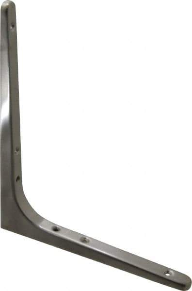 Sugatsune - 62 Lb Capacity, Satin Stainless Steel Coated, Shelf Bracket - 7-7/8" Long, 9-7/16" Wide - Industrial Tool & Supply
