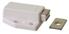 Sugatsune - 2-15/16" Long x 1-13/16" Wide x 21/32" High, Magnetic Touch Latch (Long Stroke) - ABS Plastic & Steel, with Yellow Chromate Finish - Industrial Tool & Supply