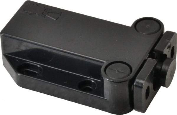 Sugatsune - 2-1/4" Long x 1-3/8" Wide x 5/8" High, Plastic Safe Push Latch - MC-37 Catch - Black Coated - Industrial Tool & Supply