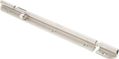 Sugatsune - 10-3/4" Long, 1-3/32" Wide Stainless Steel Barrel Bolts - Nickel Plated - Industrial Tool & Supply