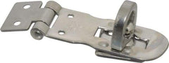 Sugatsune - 2-9/16" Long x 15/16" Wide, Durable Hasp - Stainless Steel - Industrial Tool & Supply