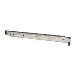 Sugatsune - 18" Slide Length, 19.08" Travel Length, Stainless Steel Ball Bearing Slide ESR-3 - 3/4" Wide, 2-1/8" High, 123 Lb Capacity at Full Extension, Satin Finish - Industrial Tool & Supply