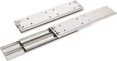 Sugatsune - 12" Slide Length, 12.56" Travel Length, Stainless Steel Ball Bearing Slide SSR-10 - 7/8" Wide, 2-3/4" High, 600 Lb Capacity at Full Extension, Satin Finish - Industrial Tool & Supply