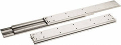Sugatsune - 18" Slide Length, 18.56" Travel Length, Stainless Steel Ball Bearing Slide SSR-10 - 7/8" Wide, 2-3/4" High, 551 Lb Capacity at Full Extension, Satin Finish - Industrial Tool & Supply