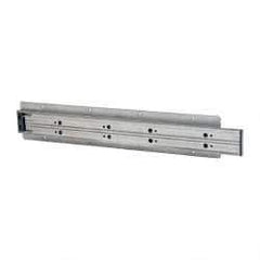 Sugatsune - 15.74" Slide Length, 17.16" Travel Length, Stainless Steel Ball Bearing Slide TSS3 - 1-1/16" Wide, 1-3/4" High, 198 Lb Capacity at Full Extension, Satin Finish - Industrial Tool & Supply