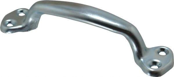 Made in USA - 8-5/16" Long x 1-1/16" Wide, Steel Heavy Duty Door Pull - Zinc Coated - Industrial Tool & Supply