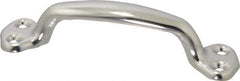 Made in USA - 8-5/16" Long x 1-1/16" Wide, Steel Heavy Duty Door Pull - Stainless Coated - Industrial Tool & Supply
