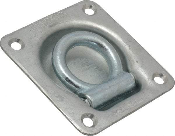Value Collection - Zinc Finish Trap Door Ring - 1" High x 3-3/4" Wide - Industrial Tool & Supply
