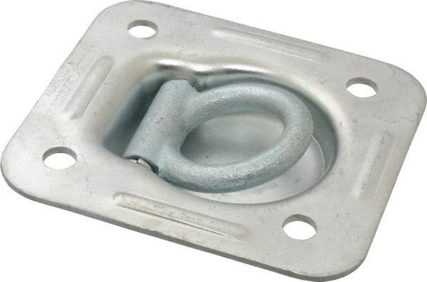 Value Collection - Zinc Finish Trap Door Ring - 1" High x 4-1/2" Wide - Industrial Tool & Supply