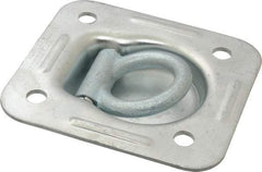 Value Collection - Zinc Finish Trap Door Ring - 1" High x 4-1/2" Wide - Industrial Tool & Supply