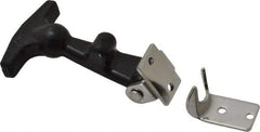 Value Collection - 2" Long x 1-27/32" Wide x 7/8" High, Hood Latch - Rubber & Steel, with Black Finish - Industrial Tool & Supply