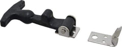 Value Collection - 5-3/8" Long x 3-1/8" Wide x 1-3/8" High, Hood Latch - Rubber & Steel, with Black Finish - Industrial Tool & Supply