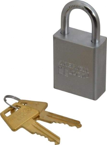 American Lock - 1" Shackle Clearance, Keyed Different A5100 Padlock - 1/4" Shackle Diam, Steel - Industrial Tool & Supply