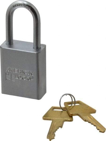 American Lock - 1-1/2" Shackle Clearance, Keyed Alike A5101 Padlock - 1/4" Shackle Diam, Steel - Industrial Tool & Supply
