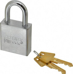 American Lock - 1-1/8" Shackle Clearance, Keyed Alike A5200 Padlock - 5/16" Shackle Diam, Steel - Industrial Tool & Supply