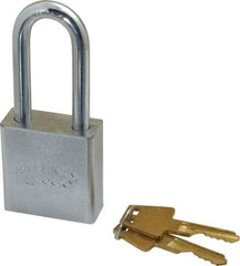 American Lock - 2" Shackle Clearance, Keyed Different A5201 Padlock - 5/16" Shackle Diam, Steel - Industrial Tool & Supply