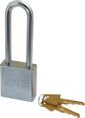 American Lock - 3" Shackle Clearance, Keyed Alike A5202 Padlock - 5/16" Shackle Diam, Steel - Industrial Tool & Supply