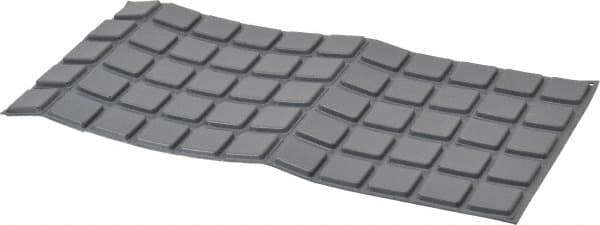 Made in USA - 1" Wide x 0.18" High, Self Adhesive Polyurethane Bumpers - Square - Industrial Tool & Supply