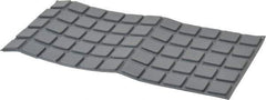 Made in USA - 1" Wide x 0.18" High, Self Adhesive Polyurethane Bumpers - Square - Industrial Tool & Supply