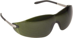 MCR Safety - Green Lenses, Frameless Welding Glasses - Scratch Resistant, Size Universal, Wrap Around - Industrial Tool & Supply