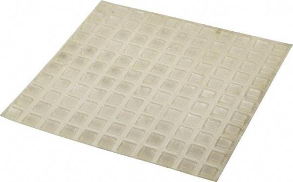 Made in USA - 0.4" Wide x 0.1" High, Self Adhesive Polyurethane Bumpers - Tapered Square - Industrial Tool & Supply