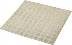 Made in USA - 0.4" Wide x 0.1" High, Self Adhesive Polyurethane Bumpers - Tapered Square - Industrial Tool & Supply