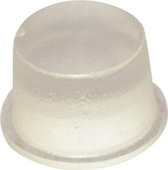 Made in USA - 0.62" Wide x 0.4" High, Self Adhesive Polyurethane Bumpers - Cylindrical - Industrial Tool & Supply