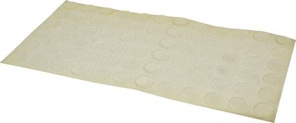 Made in USA - 0.81" Wide x 0.12" High, Self Adhesive Polyurethane Bumpers - Tapered Cylindrical - Industrial Tool & Supply