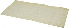 Made in USA - 0.81" Wide x 0.12" High, Self Adhesive Polyurethane Bumpers - Tapered Cylindrical - Industrial Tool & Supply