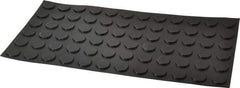 Made in USA - 0.81" Wide x 0.12" High, Self Adhesive Polyurethane Bumpers - Tapered Cylindrical - Industrial Tool & Supply