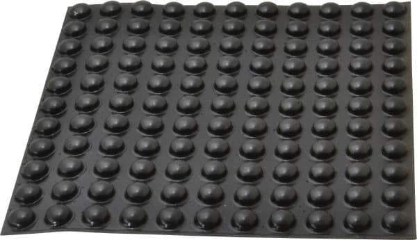 Made in USA - 0.44" Wide x 0.2" High, Self Adhesive Polyurethane Bumpers - Hemispherical - Industrial Tool & Supply