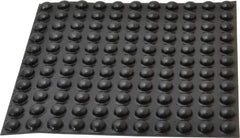 Made in USA - 0.44" Wide x 0.2" High, Self Adhesive Polyurethane Bumpers - Hemispherical - Industrial Tool & Supply