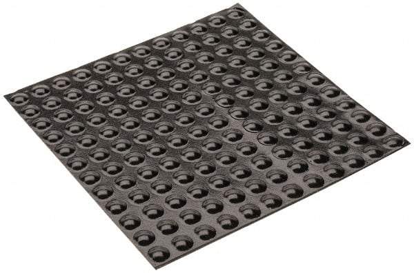 Made in USA - 0.335" Wide x 0.085" High, Self Adhesive Polyurethane Bumpers - Hemispherical - Industrial Tool & Supply