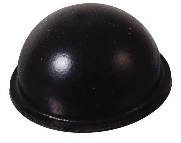 Made in USA - 0.7" Wide x 0.38" High, Self Adhesive Polyurethane Bumpers - Hemispherical - Industrial Tool & Supply