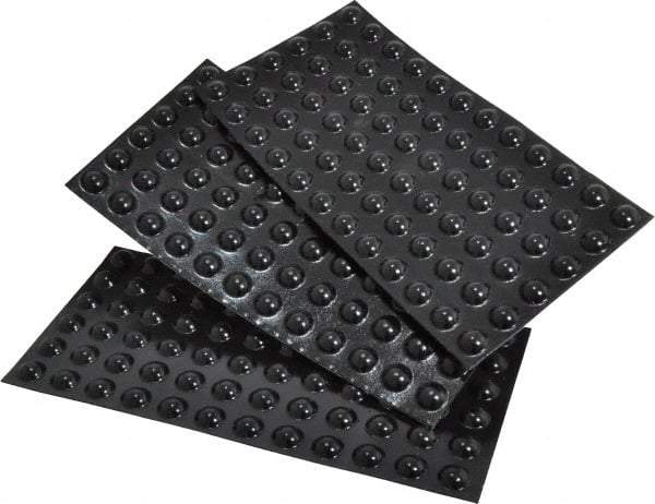 Made in USA - 3/8" Wide x 0.15" High, Self Adhesive Polyurethane Bumpers - Hemispherical - Industrial Tool & Supply