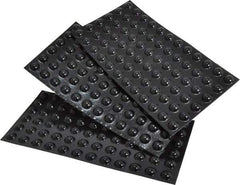 Made in USA - 3/8" Wide x 0.15" High, Self Adhesive Polyurethane Bumpers - Hemispherical - Industrial Tool & Supply