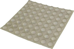 Made in USA - 0.62" Wide x 0.31" High, Self Adhesive Polyurethane Bumpers - Hemispherical - Industrial Tool & Supply