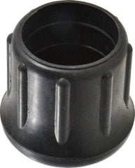 Made in USA - 1-1/4" ID, Rubber Crutch Tip - 1-3/4" Overall Height - Industrial Tool & Supply