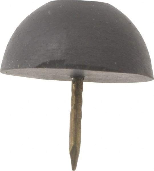 Made in USA - 3/4" High, Rubber Tack In Bumpers - Round Head, 5/8x3/8x3/8 Dimensions - Industrial Tool & Supply