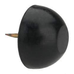 Made in USA - 15/16" High, Rubber Tack In Bumpers - Round Head, 3/4x7/16x1/2 Dimensions - Industrial Tool & Supply