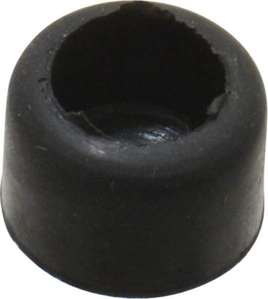 Made in USA - 1/4 Thread, 1/4" High, Rubber Bumpers - Recessed, 3/16" C-Projection Gage Line to Nose End, 3/8" Minor Axis - Industrial Tool & Supply