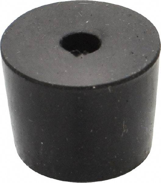 Made in USA - 5/16 Thread, 1/2" High, Rubber Bumpers - Recessed, 1/4" C-Projection Gage Line to Nose End, 5/8" Minor Axis - Industrial Tool & Supply
