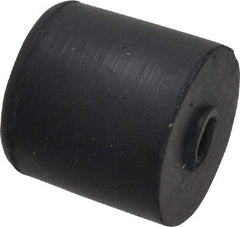 Made in USA - 5/16 Thread, 5/8" High, Rubber Bumpers - Recessed, 5/16" C-Projection Gage Line to Nose End, 5/8" Minor Axis - Industrial Tool & Supply