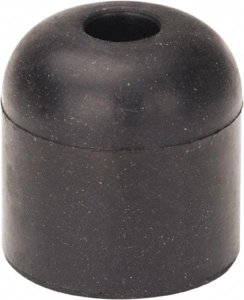 Made in USA - 5/16 Thread, 1" High, Rubber Bumpers - Recessed, 5/8" C-Projection Gage Line to Nose End, 1" Minor Axis - Industrial Tool & Supply