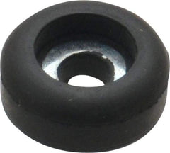 Made in USA - 3/8 Thread, 1/4" High, Rubber Bumpers - Recessed, 1/8" C-Projection Gage Line to Nose End, 5/8" Minor Axis - Industrial Tool & Supply