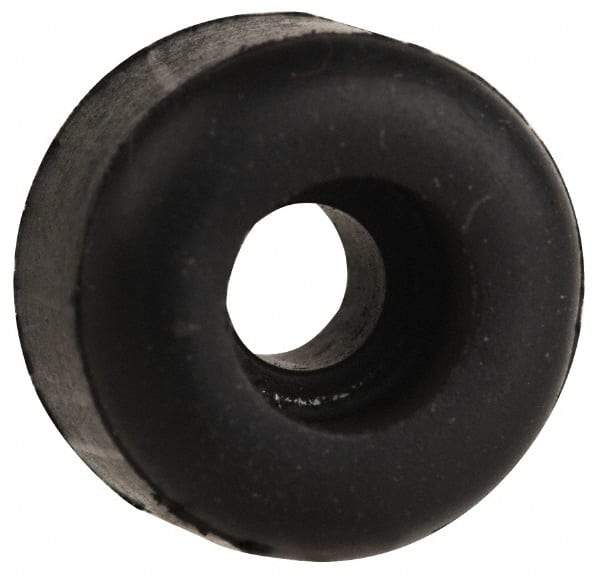 Made in USA - 1/4 Thread, 5/16" High, Rubber Bumpers - Recessed, 3/16" C-Projection Gage Line to Nose End, 1/2" Minor Axis - Industrial Tool & Supply