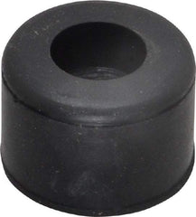 Made in USA - 3/8 Thread, 1/2" High, Rubber Bumpers - Recessed, 1/4" C-Projection Gage Line to Nose End, 3/4" Minor Axis - Industrial Tool & Supply
